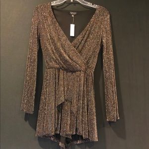 Black and Gold Romper